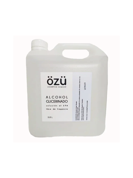 Alcohol glicerinado al 69% galón 3.8 L - ÖZÜ Cosmética