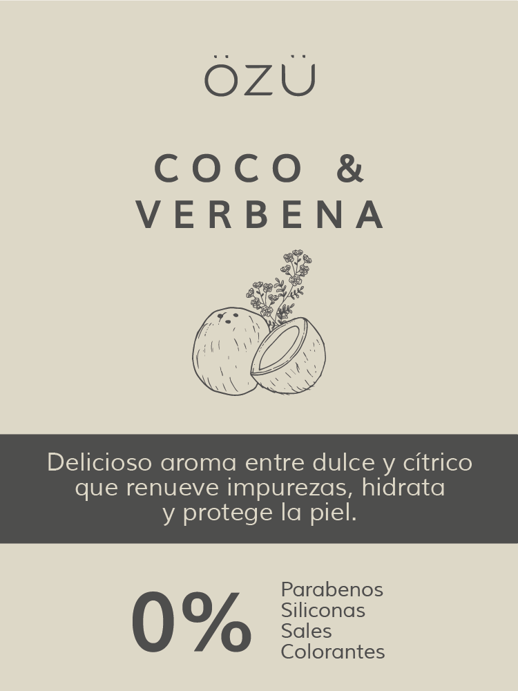 Jabón liquido de Coco & Verbena - ÖZÜ Cosmética