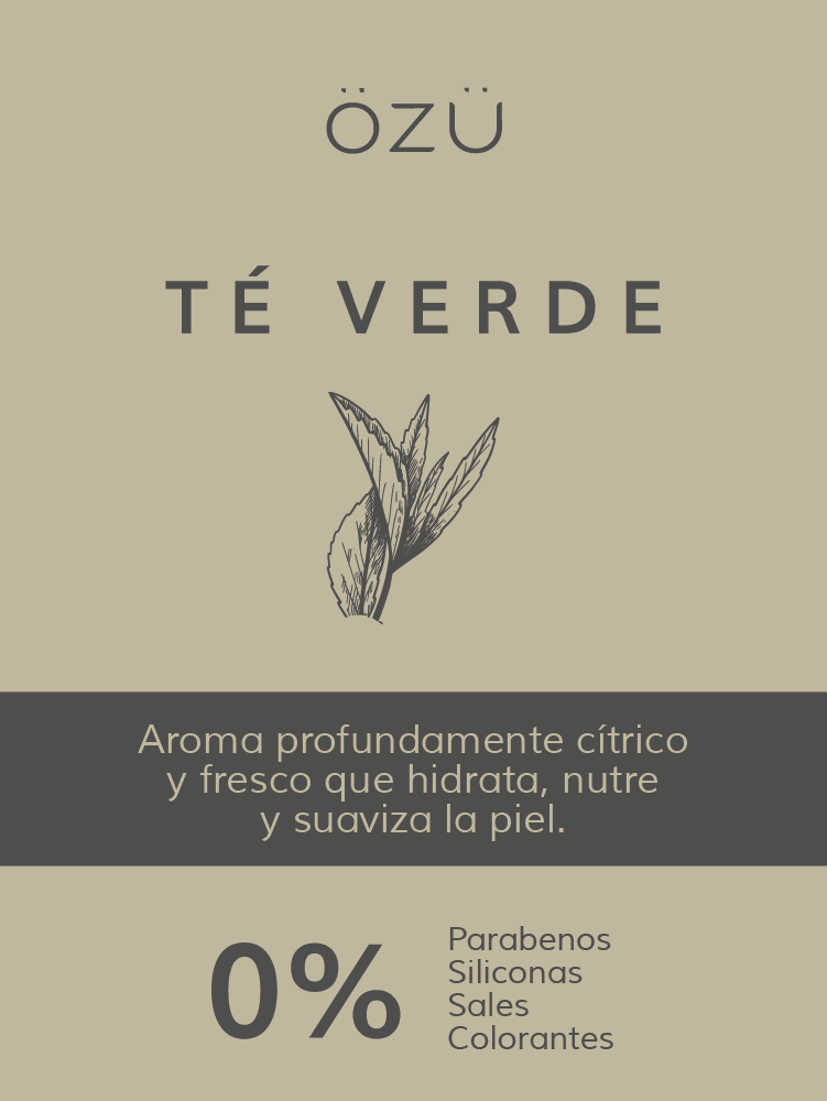 Jabón liquido de Té verde - ÖZÜ Cosmética
